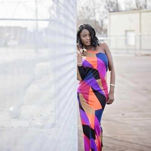 NWT Trina Turk Geometric Patterned Dress